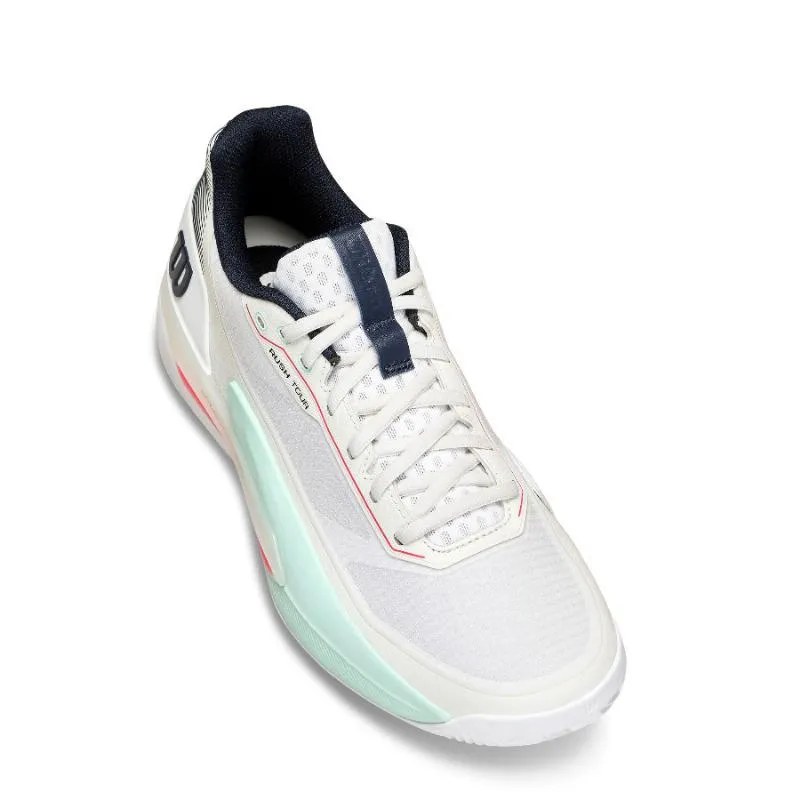 Wilson Rush Tour 5 Clay White Aqua Coral Sneakers