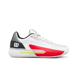 Wilson Rush Tour 5 Clay White Black Red Sneakers